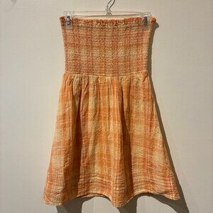 American Eagle Strapless Orange Sundress - Women's S